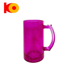 wholesale 16oz cheap colored transparent glass mug